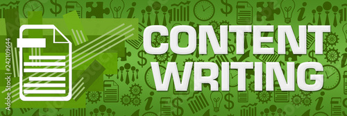 Content Writing Green Business Texture Stroked Stripes 