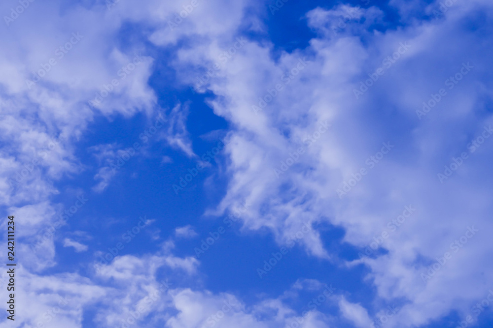 Fototapeta premium fresh clear blue sky with light cloud