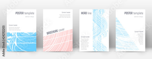Cover page design template. Geometric brochure lay