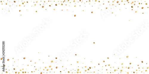 Sparse gold confetti luxury sparkling confetti. Sc