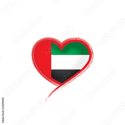 United Arab Emirates flag, vector illustration on a white background Free Download United Arab Emirates flag, vector illustration on a white background - GFXLoad
