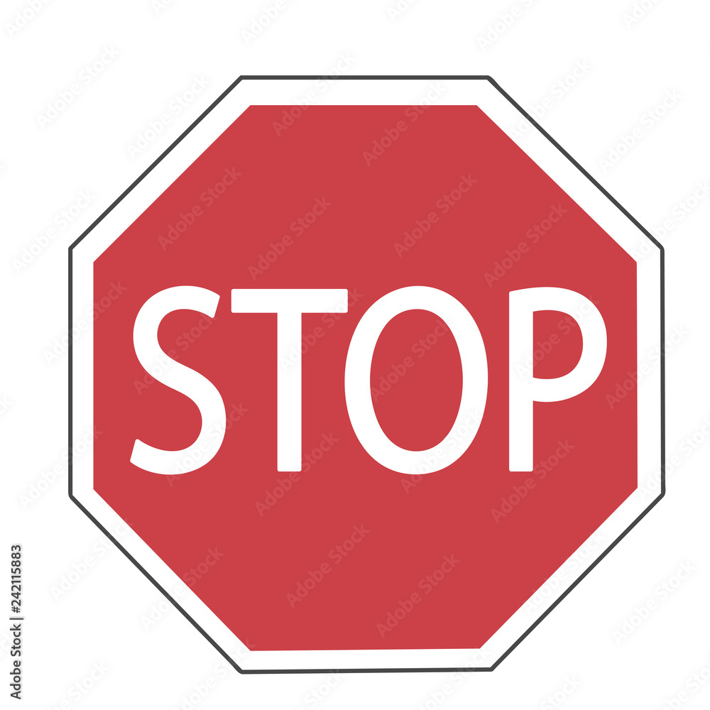 Vector illustration of Stop sign Vector illustration of Stop sign