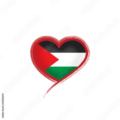 Palestine flag, vector illustration on a white background Free Download Palestine flag, vector illustration on a white background - GFXLoad