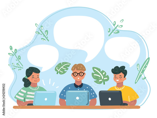Elementary School Pupils In Computer Class