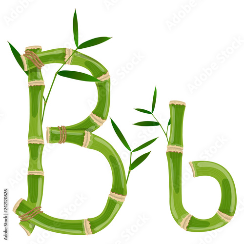 Bamboo letter B