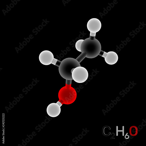 Ethanol model molecule. Iso...