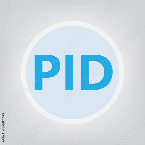 PID (Pelvic inflammatory disease) acronym- vector illustration