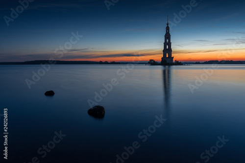 Morning in the town of Kalyazin. Russia.