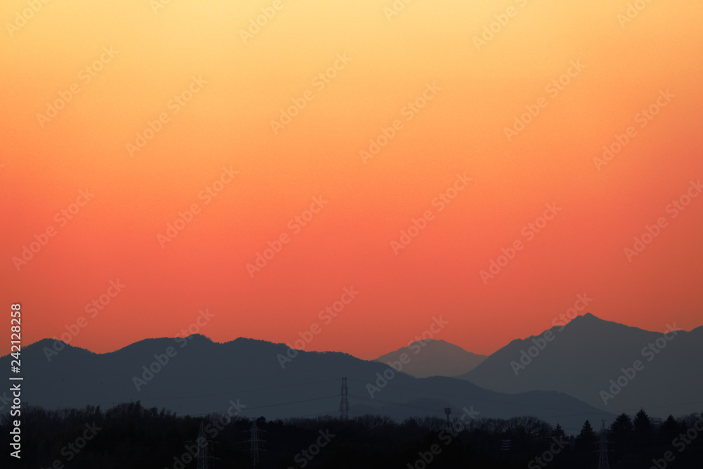 Obraz premium 夕焼けの空