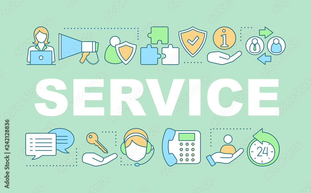 Service word concepts banner Service word concepts banner