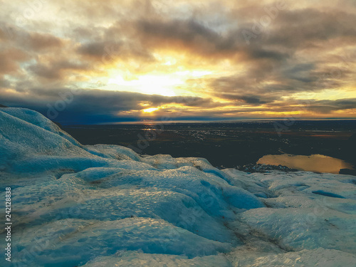 Sunset over Glacier © Trustindan