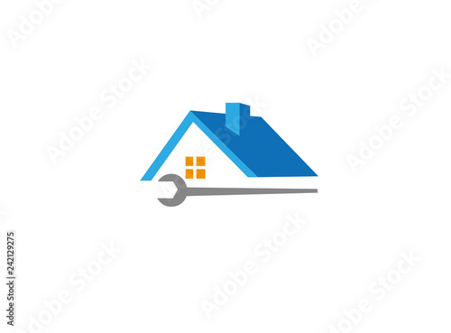 house, home service, roof and tool