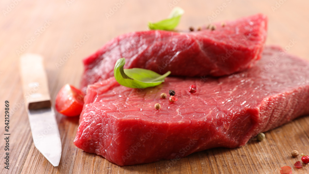 raw beef piece