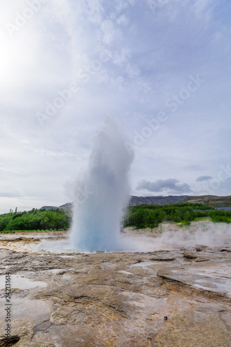 Eruption of the Strokkur geyser