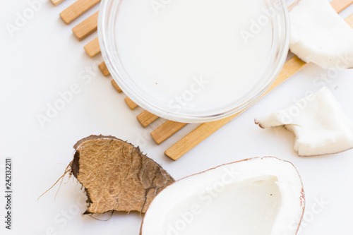Coconut spa wellness natural skin care concept