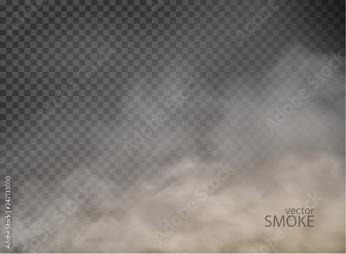 smoke with fog flame isolated on transparent