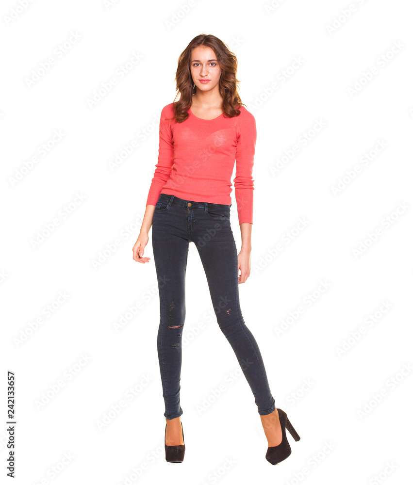 Fototapeta premium Portrait of beautiful young woman