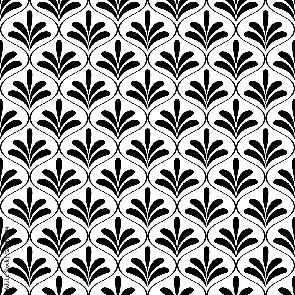 Vector seamless texture. Modern geometric background. Grid with curly cells. Vector seamless texture. Modern geometric background. Grid with curly cells.