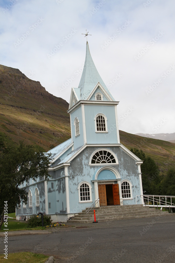 Fototapeta premium Seydijofordur, Iceland, Europe