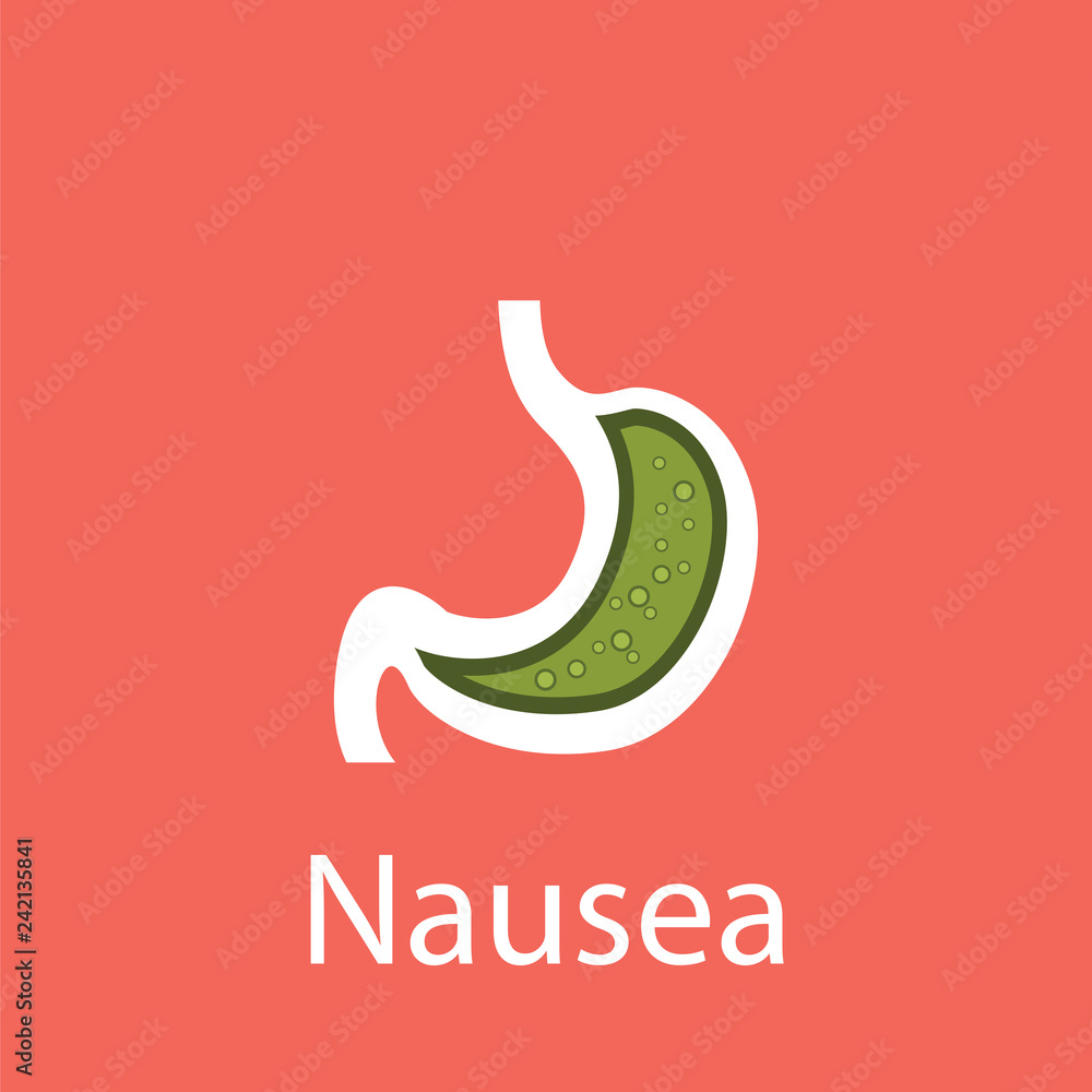 Nausea concept icon Nausea concept icon