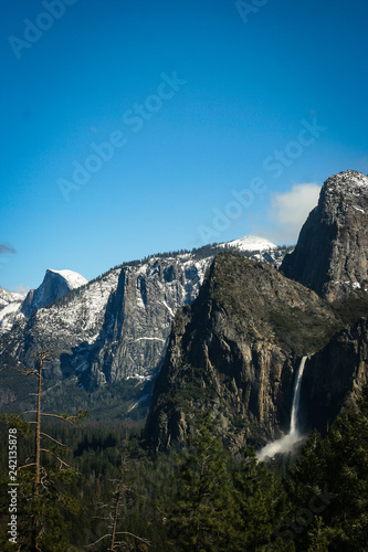 Half Dome with Water from Tunnel View