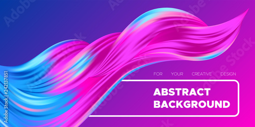 3d Abstract Liquid Colorful Shapes.