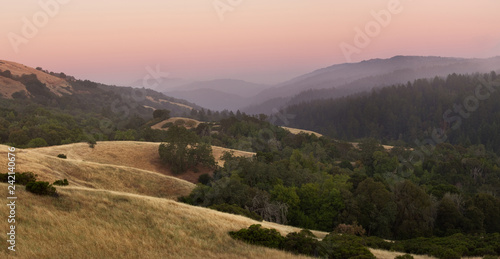 Peaceful Dusk in this Hills and Mountains of Central California