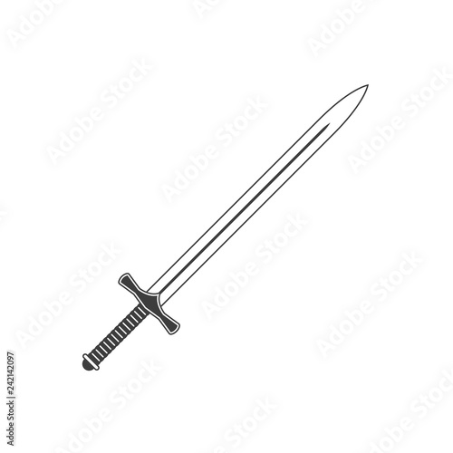 Sword vector icon.