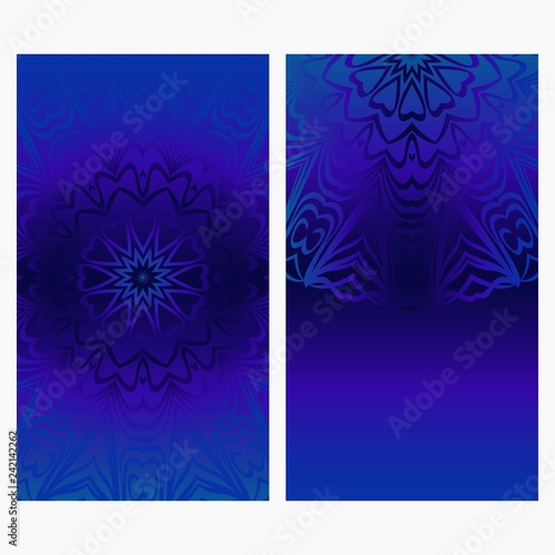 Collection card with relax mandala design. For mobile website  posters  online shopping  promotional material.