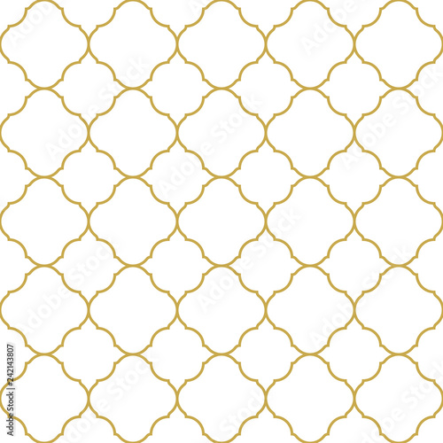 Seamless geometric vector pattern in oriental style