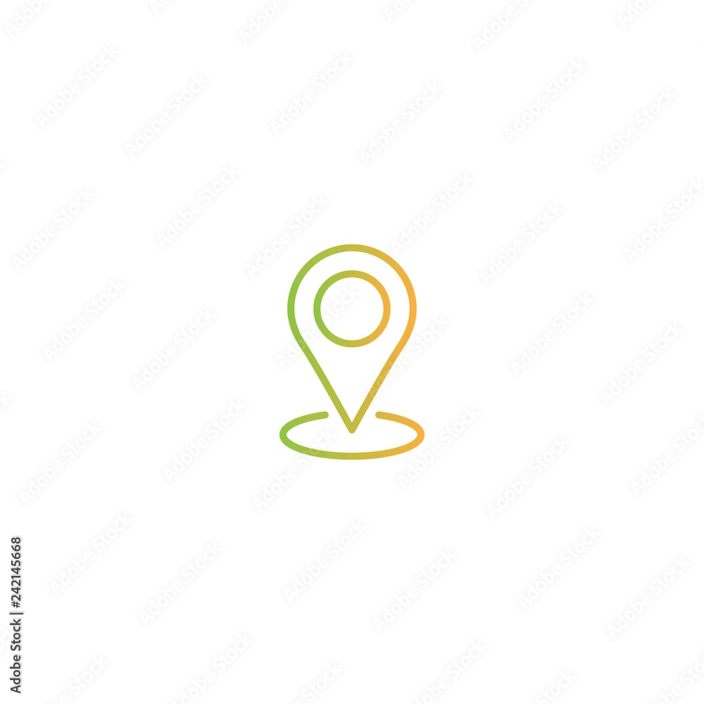 Outline location icon. GPS pointer. Map pin. Navigator guide. Outline location icon. GPS pointer. Map pin. Navigator guide.