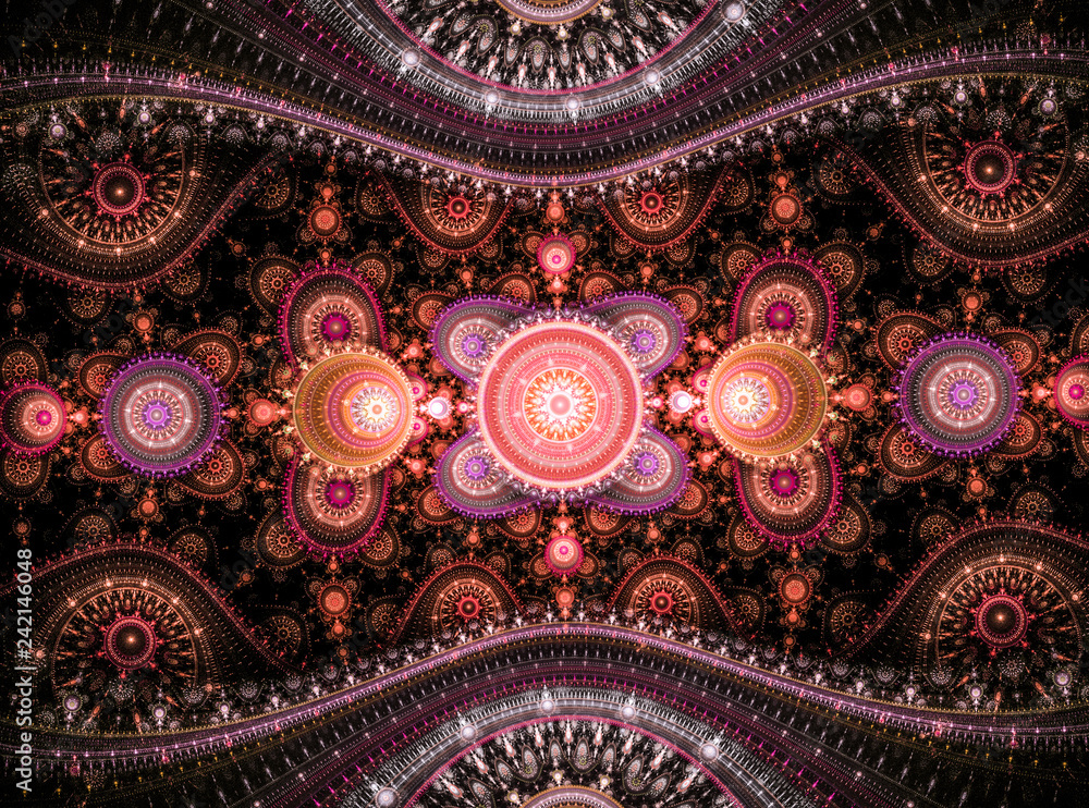 Abstract fractal background a computer-generated illustration Abstract fractal background a computer-generated illustration