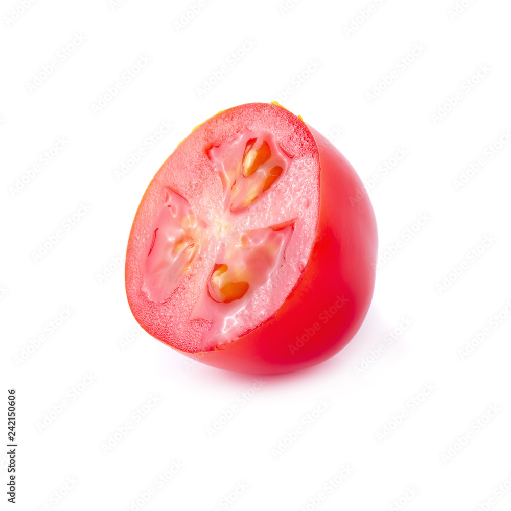 Red ripe tomatoes isolated over white background Red ripe tomatoes isolated over white background