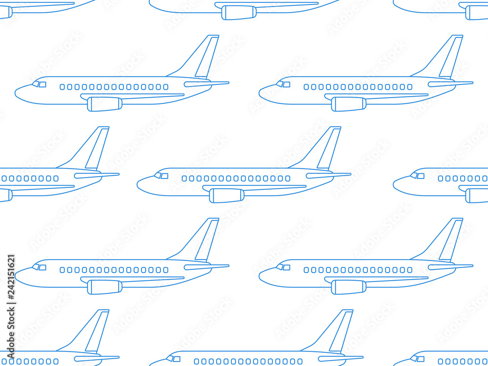 Aeroplane contour pattern