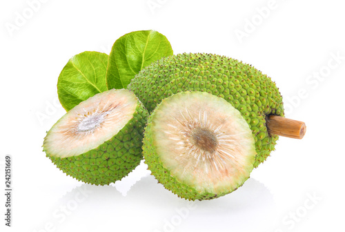 breadfruit isolated on white background photo