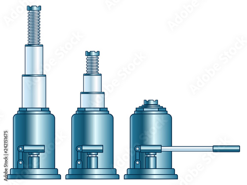Lifting jacks illustration
