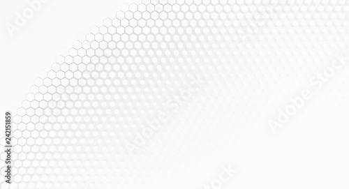 White hexagonal geometric abstract background. 3d illustration  3d rendering.