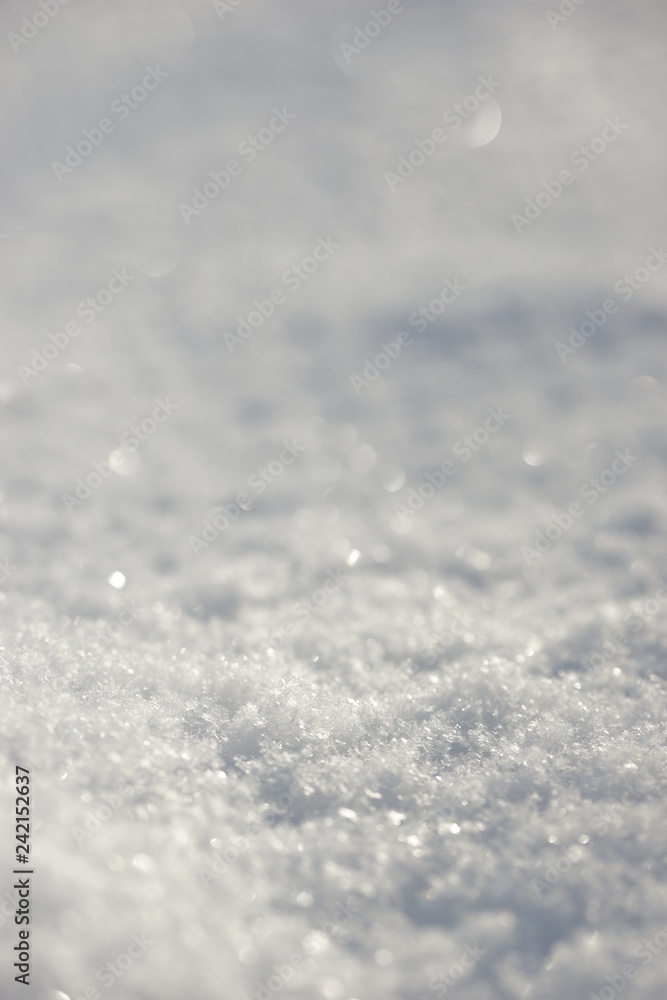 Obraz premium Snow close up.