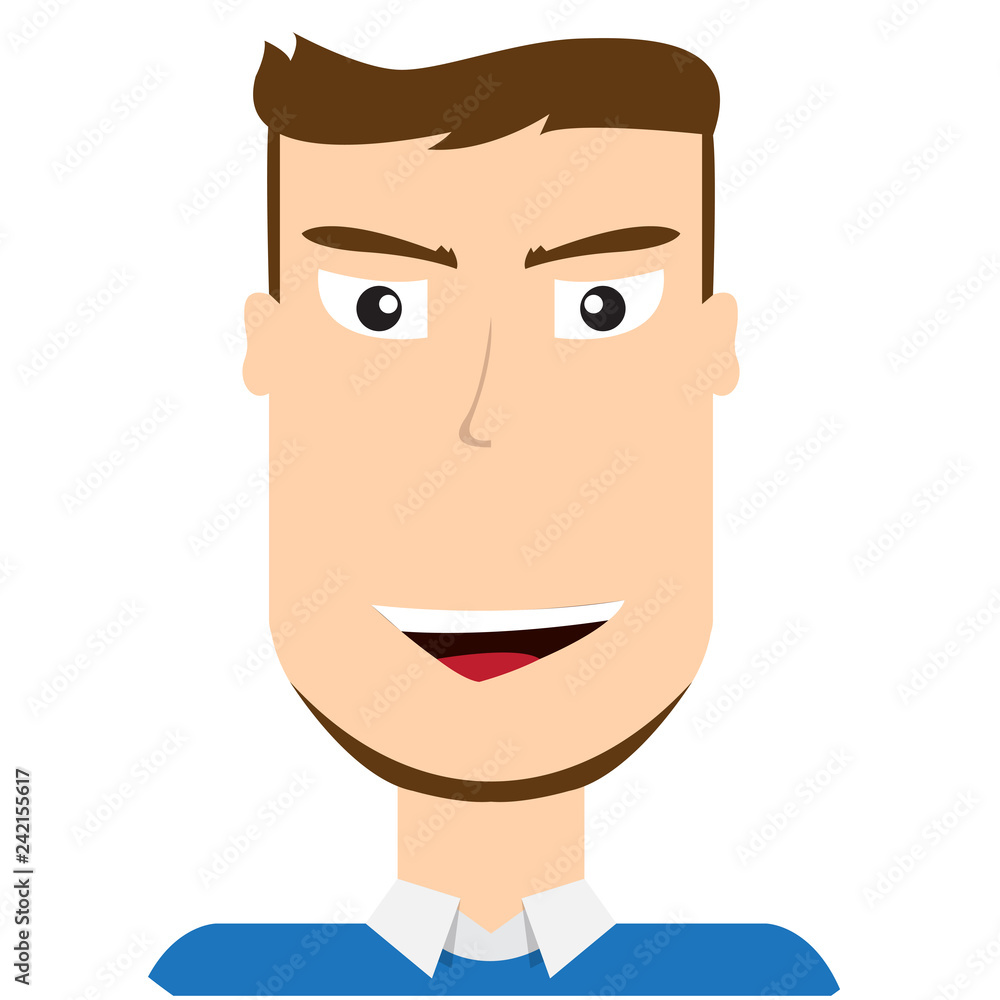 Isolated male avatar portrait. Vector illustration design Isolated male avatar portrait. Vector illustration design