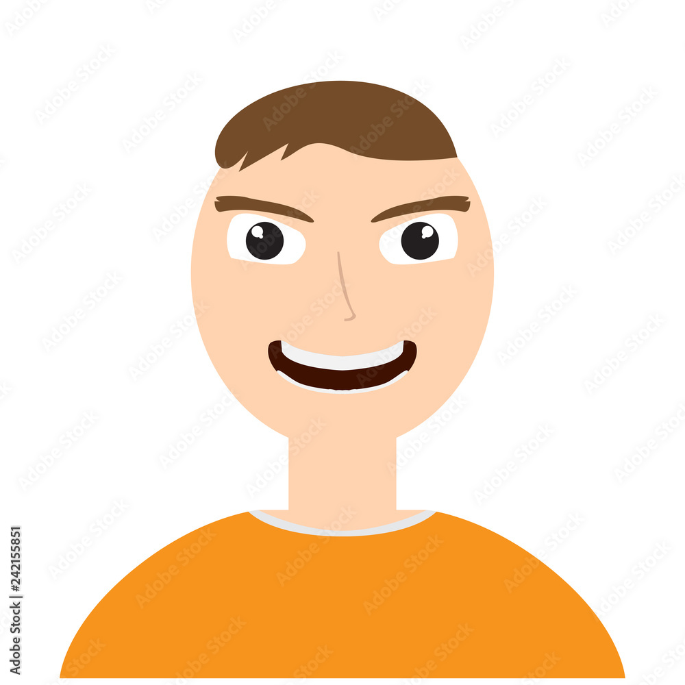 Isolated male avatar portrait. Vector illustration design Isolated male avatar portrait. Vector illustration design