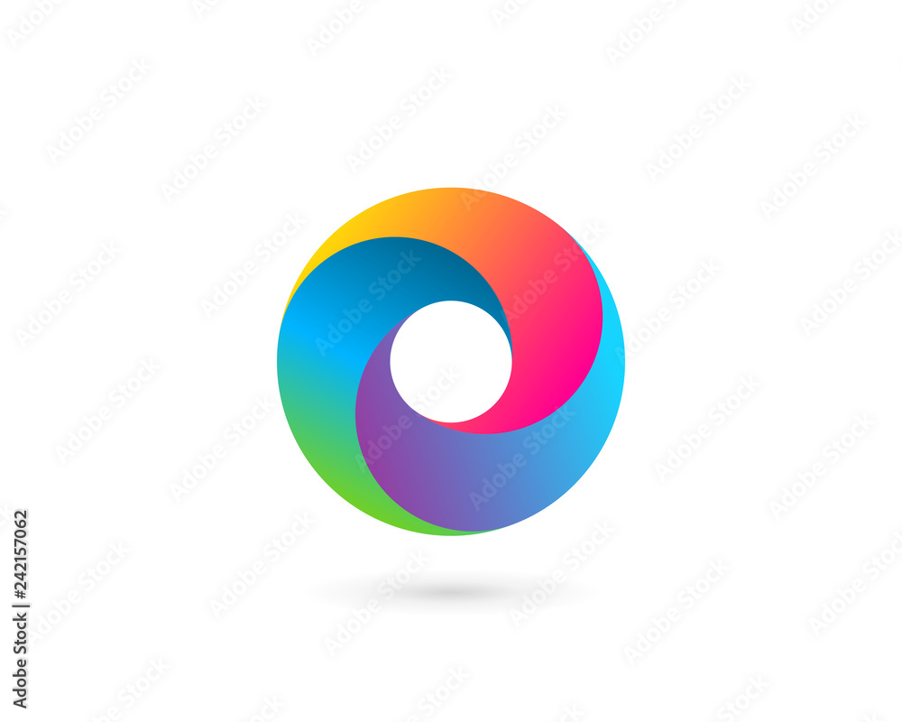 Abstract business logo icon design with letter O Abstract business logo icon design with letter O