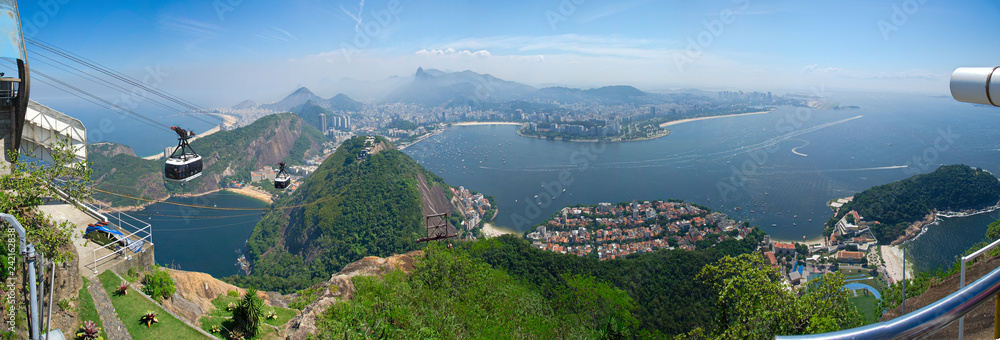 Rio de Janeiro, Brazil - 2012 april: It is famous for the beaches of Copacabana and Ipanema and for the Sugarloaf Mountain, a granite hill topped by ski lifts