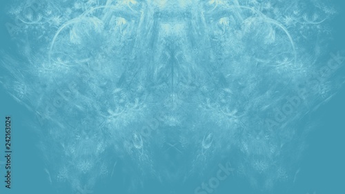 Feinfasrige symmetrische Strukturen - Hellblau