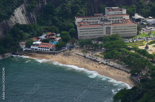 La costa de Copacabana desde las alturas del pan de azúcar