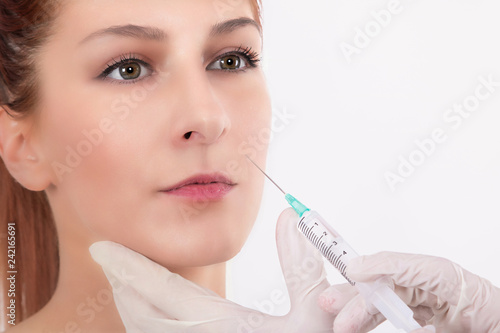 Anti aging treatment with Botox injection.