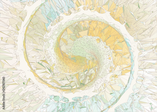 Abstract colorful pastel shatter spiral background