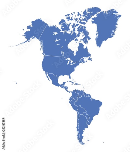 Map of Americas