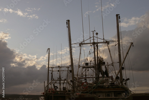 Fishing Ship and a Beautiful Evening