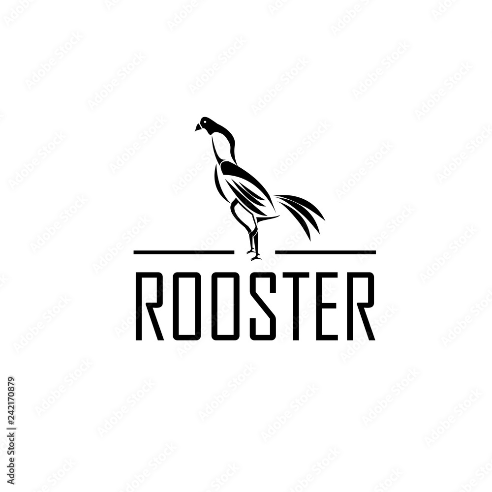 Naklejka premium chicken art logo