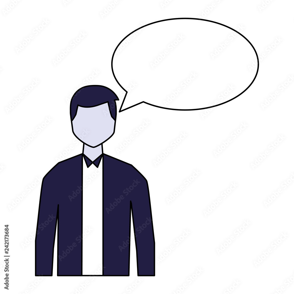 man speech bubble talk white background man speech bubble talk white background